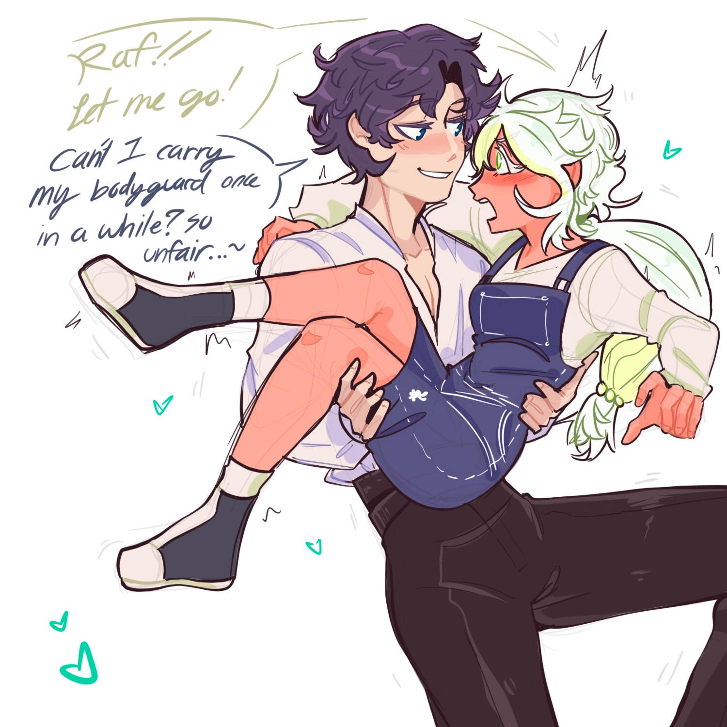 Caesura (oc) and Rafayel from LaDS